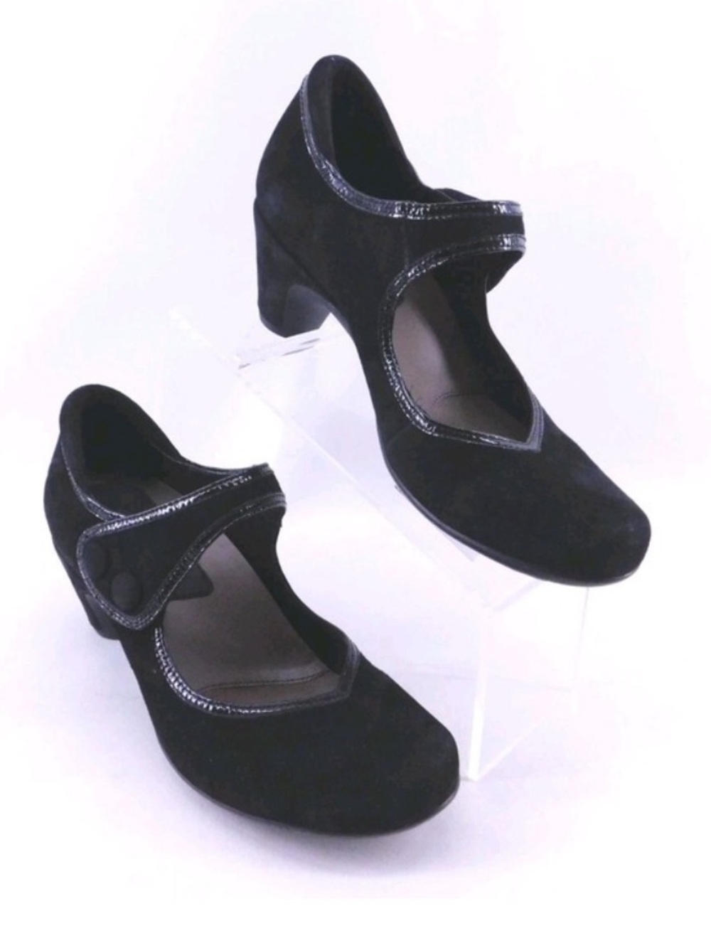 Earthies Lucca Roaring 20’s black heels Size 9 gatsby party flapper low heel